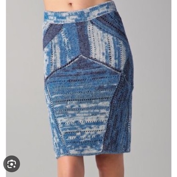 Rag & Bone Jasmin crocheted pencil skirt - Picture 2 of 11